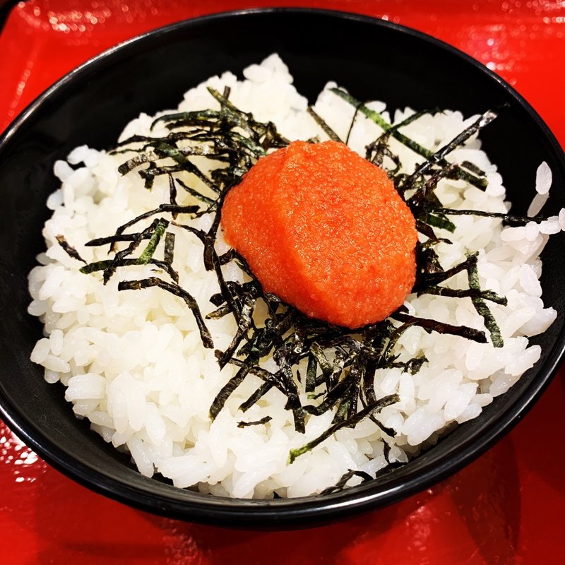 辛子明太丼セット(辛子明太丼)(古潭ラーメン ホワイティうめだ店)