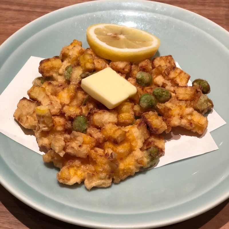 とうもろこしかき揚げ(謙徳蕎麦家 ピアタ2号店 )