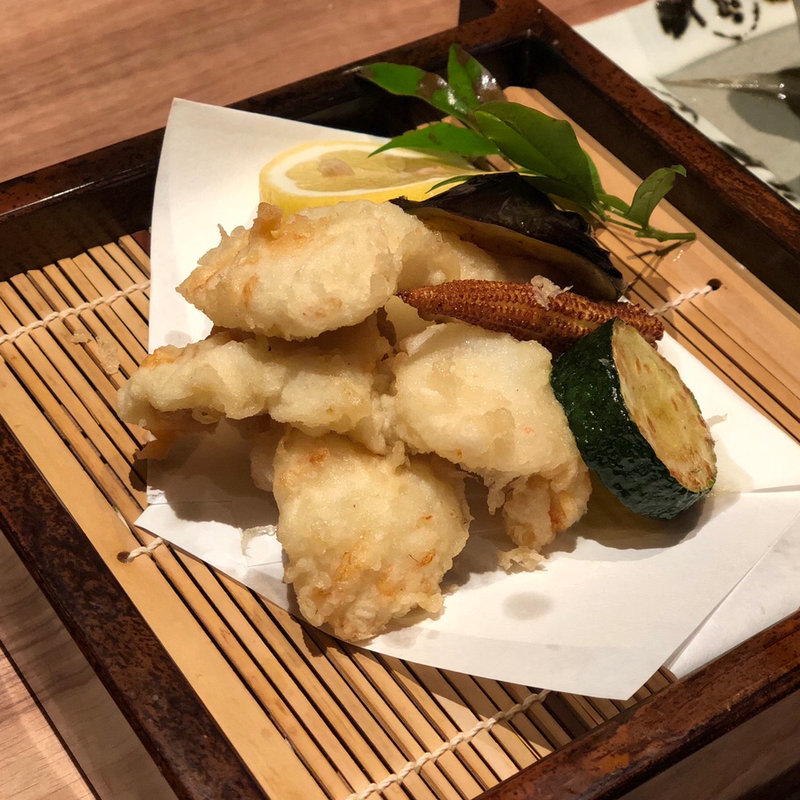 鱧天ぷら(謙徳蕎麦家 ピアタ2号店 )