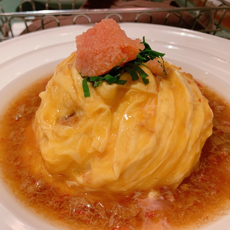 ずわい蟹と明太子の和風オムライス (OMS 池袋パルコ店)