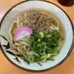 かしわうどん(東筑軒 福間駅店)