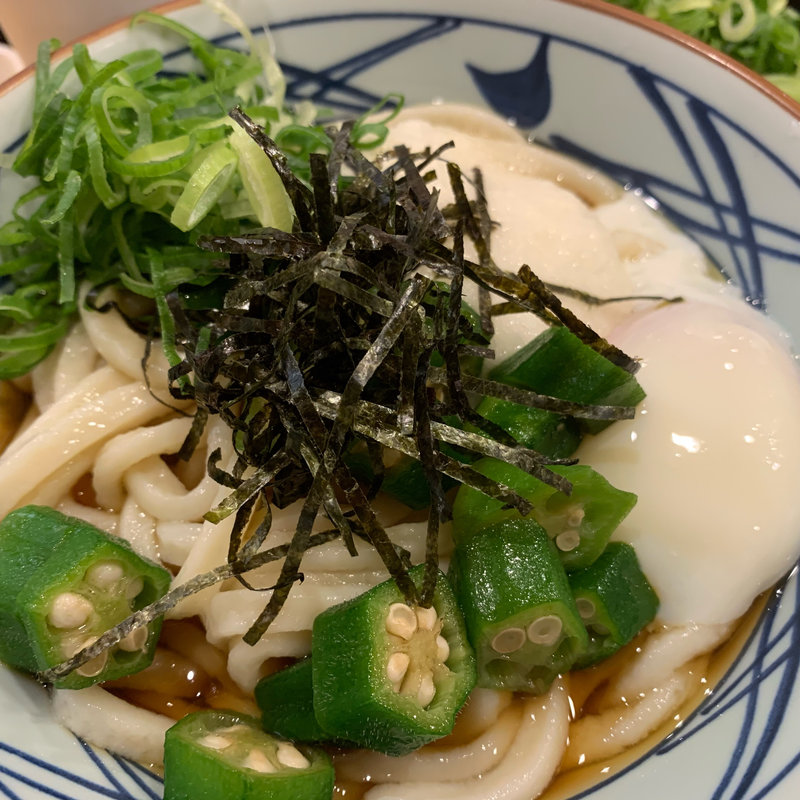 オクラとろ玉うどん　並(丸亀製麺　新宿センタービル店)