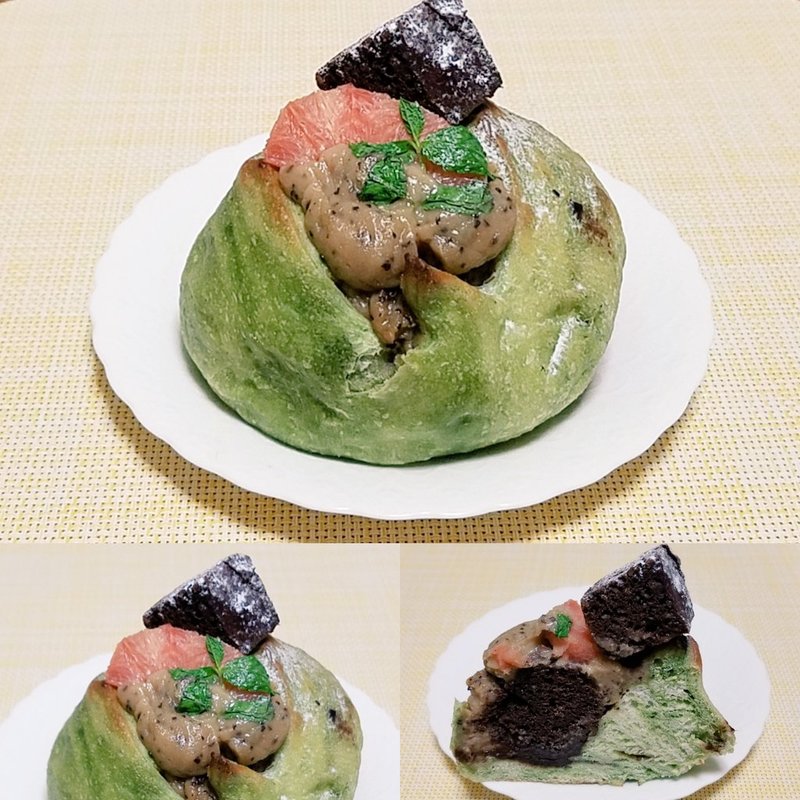 ミント アールグレイ ガナッシュ ピンクグレープ ブラウニーベーグル(ブランジェリーケン)