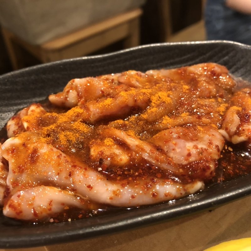 激辛ホルモン(炉端 肉焼き処 猛伸（たけし）)