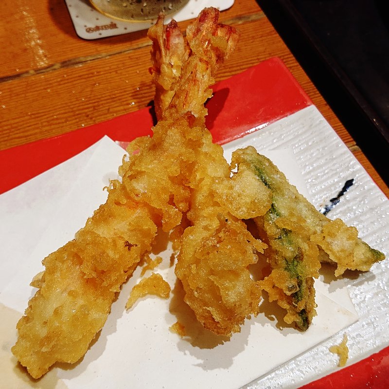 大海老てんぷら(蕎麦居酒屋　高田屋　川崎)
