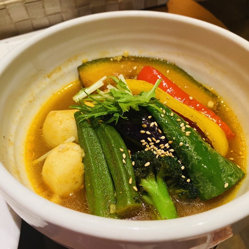 ベジタリアンのスープカレー(シャンティ 原宿店)