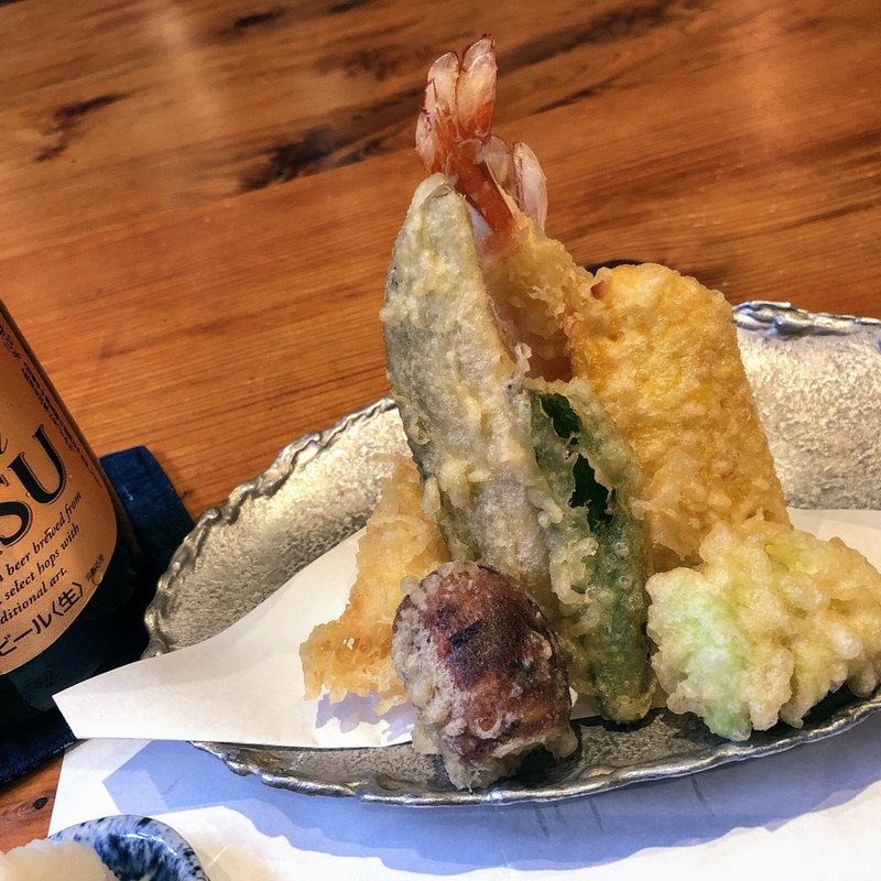 天ぷら盛り合わせ(蕎麦 たかま)