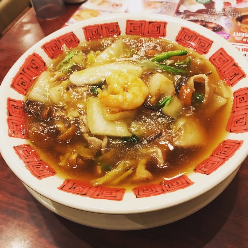 海鮮3種と黄金きのこの具沢山あんかけラーメン(バーミヤン 北千住店 )