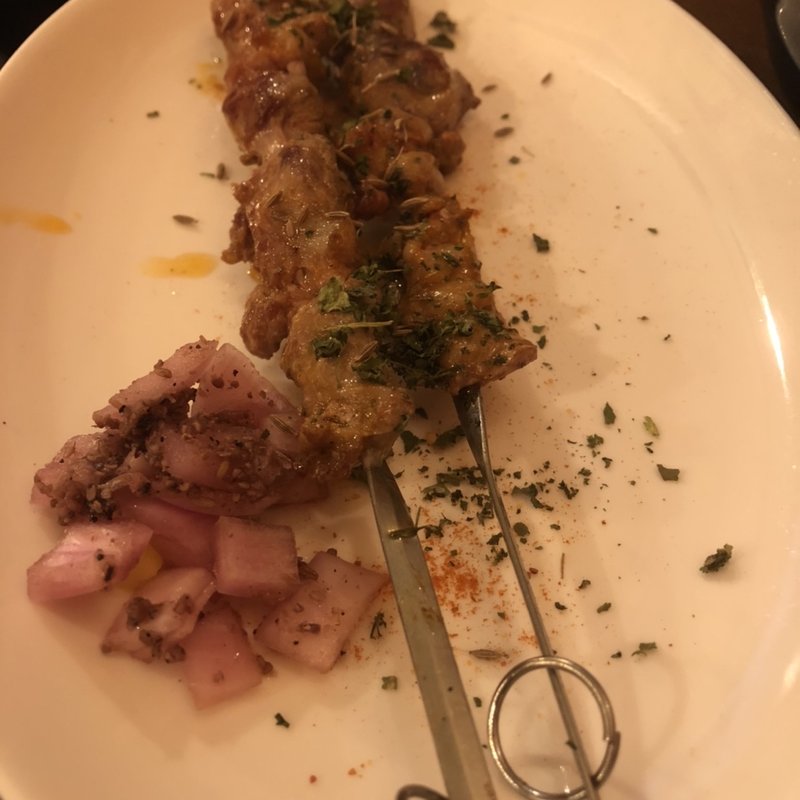 ラムの串焼き1本(北摂スパイス研究所)