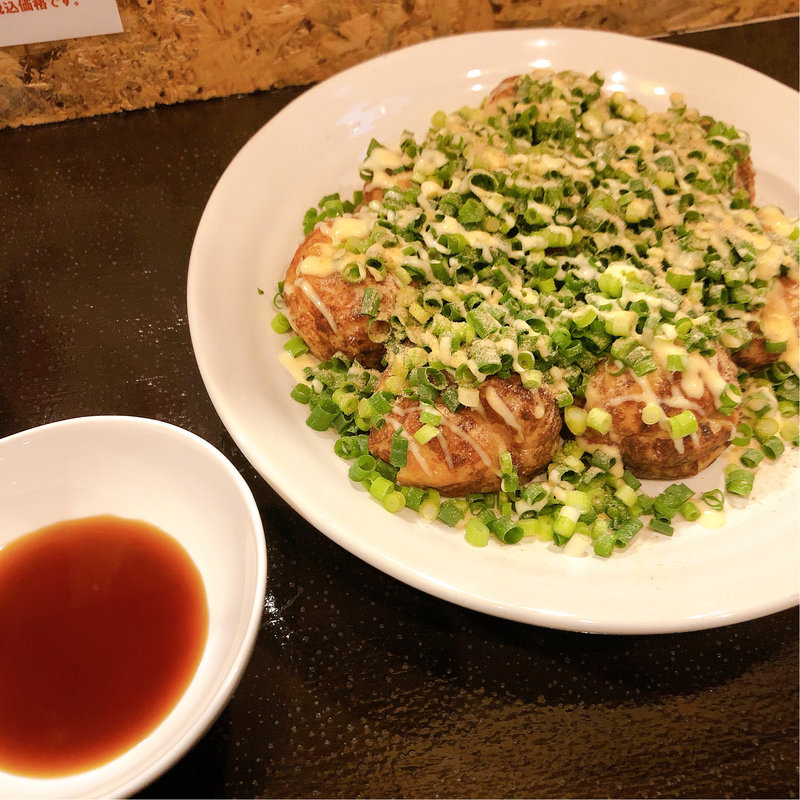 ネギたこ　ポン酢　(8個入)(たこやき 利久)