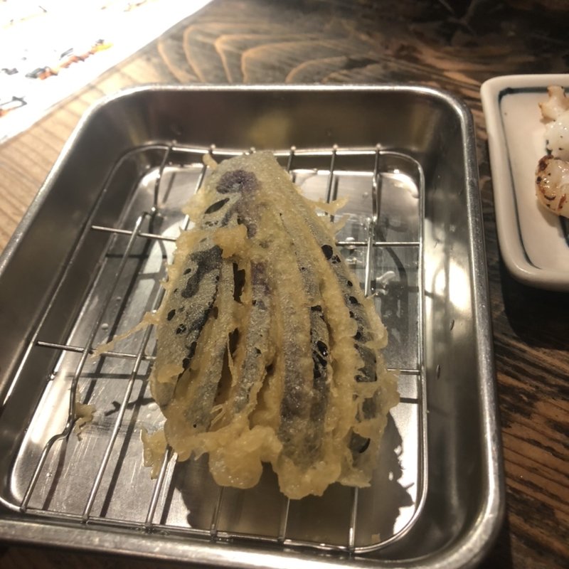 ナスの天ぷら(立ち呑み あたりや食堂 なんば店)