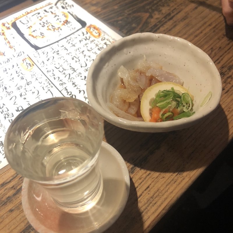 生くらげポン酢(立ち呑み あたりや食堂 なんば店)