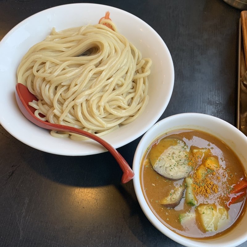 三田流夏野菜カレーつけ麺(三田製麺所 国分寺並木店)