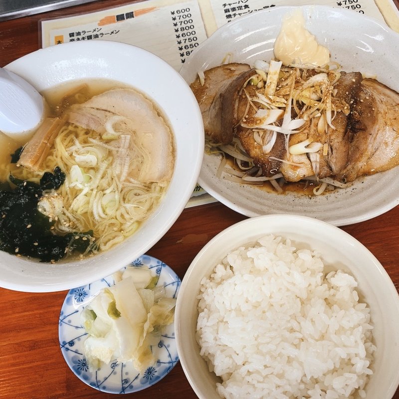 焼きチャーシュー定食(ファミリー亭)