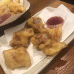 鶏しそ巻天ぷら（紀州梅肉ソース添え）
