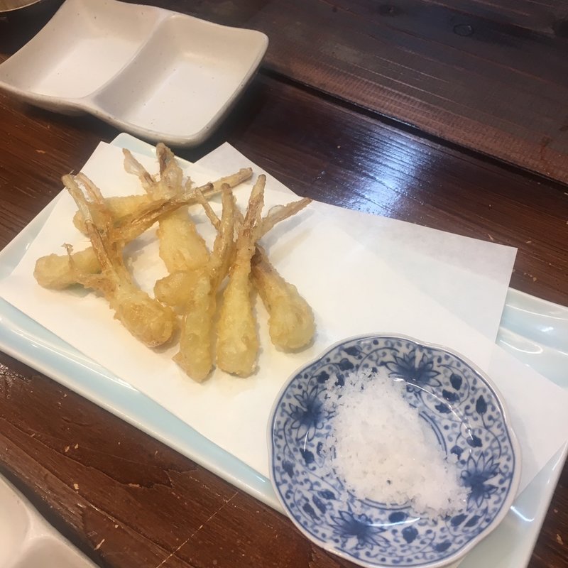 しまらっきょうの天ぷら(米仙)