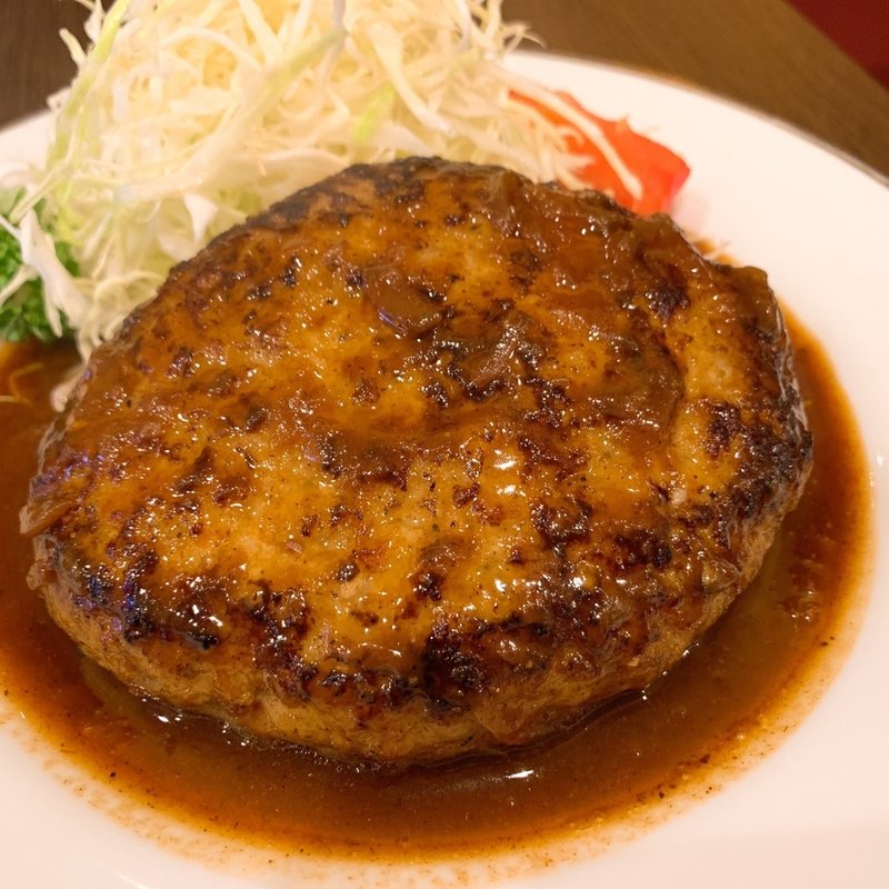 ハンバーグ定食(三福亭)