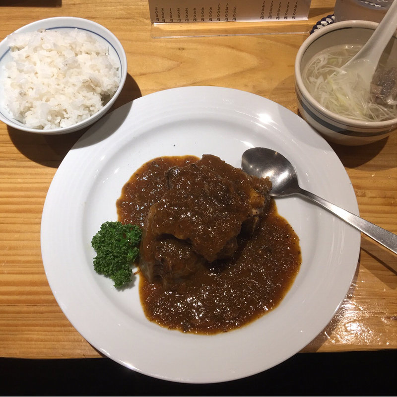 たんシチュー定食(牛たん料理 閣 電力ビル店)