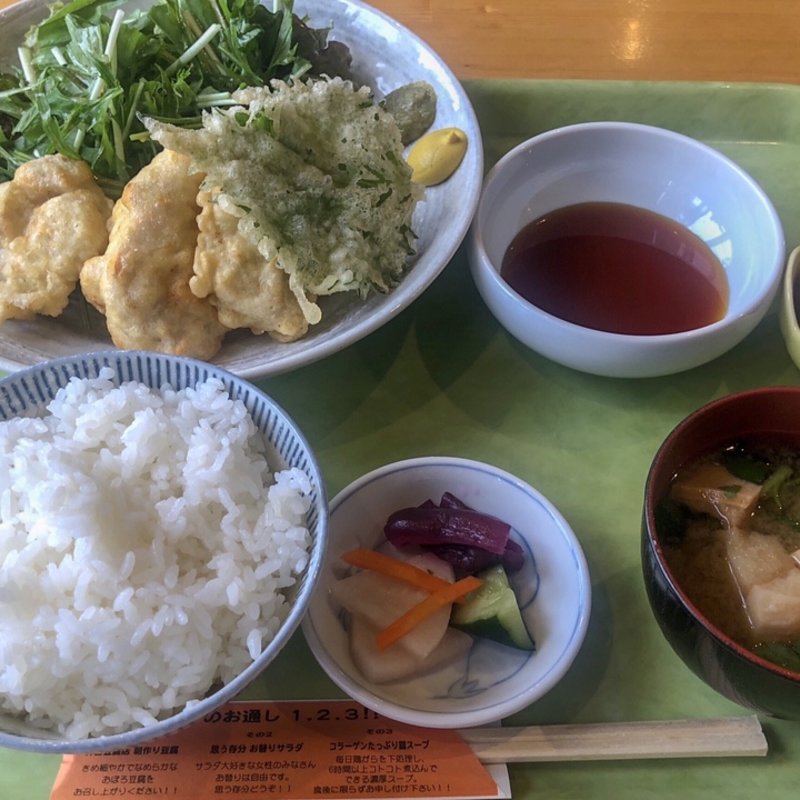 鶏天定食(源七商店)