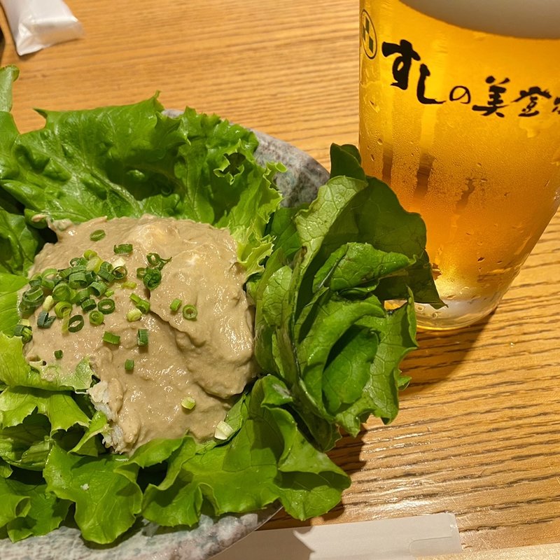 かにみそサラダ(梅丘 寿司の美登利 吉祥寺店)