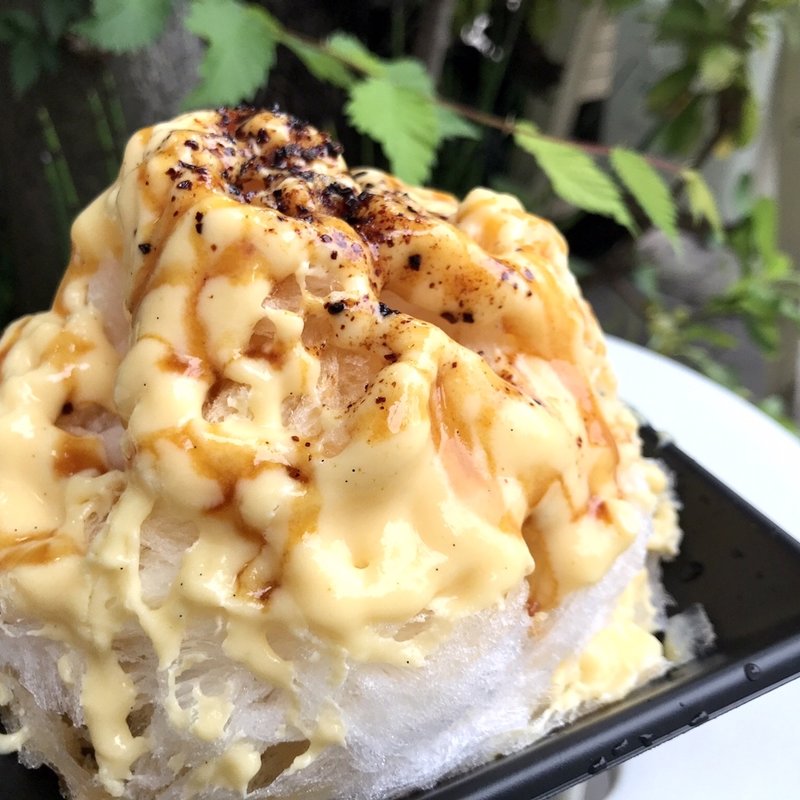 プリンかき氷(菓子・茶房 チェカ)