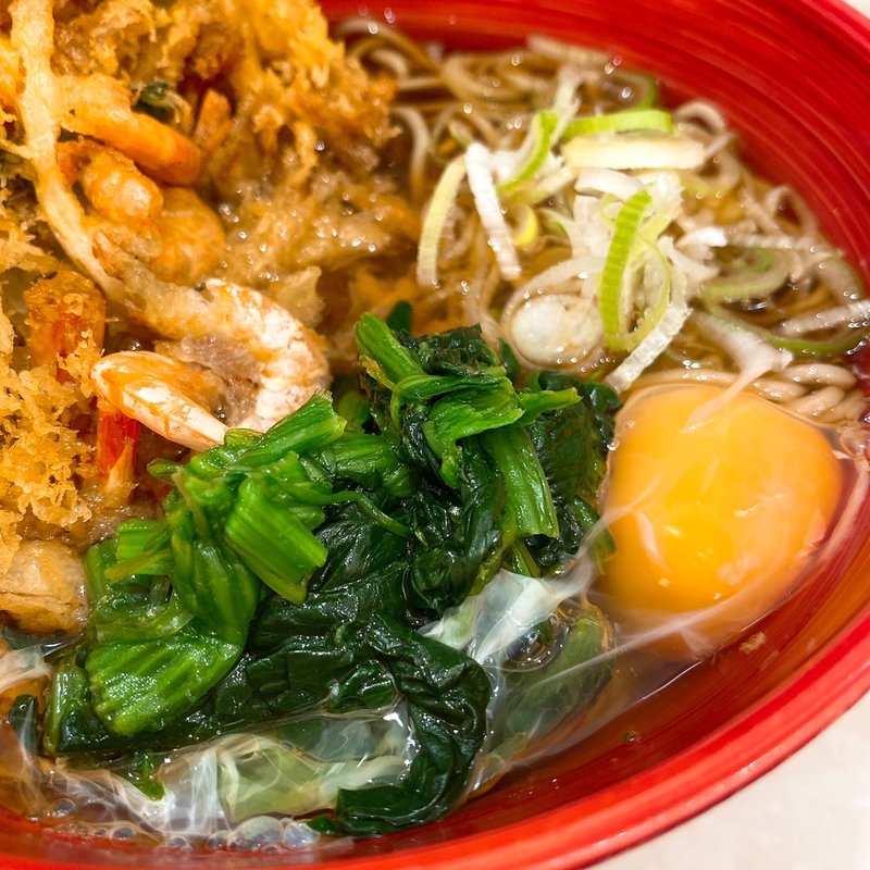 小海老入り天玉そば(箱根そば本陣 )