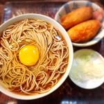 もりそば＋稲荷寿司(巴屋)