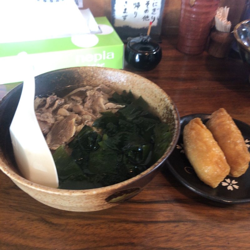 肉わかめ&わさびいなり(うどん あずま家 )