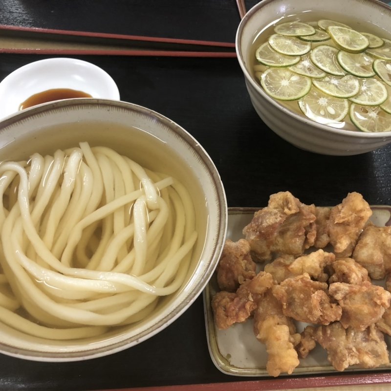 とり天うどん（かけ+とり天バラシ）(ひさ枝)