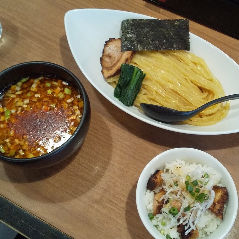 つけ麺(辛スープ)(麺屋 はちどり)