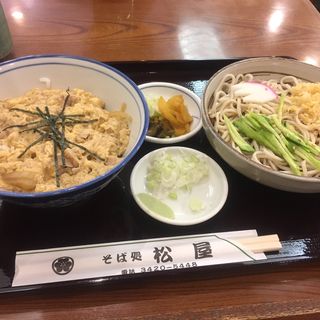 親子丼セット(そば処 松屋)