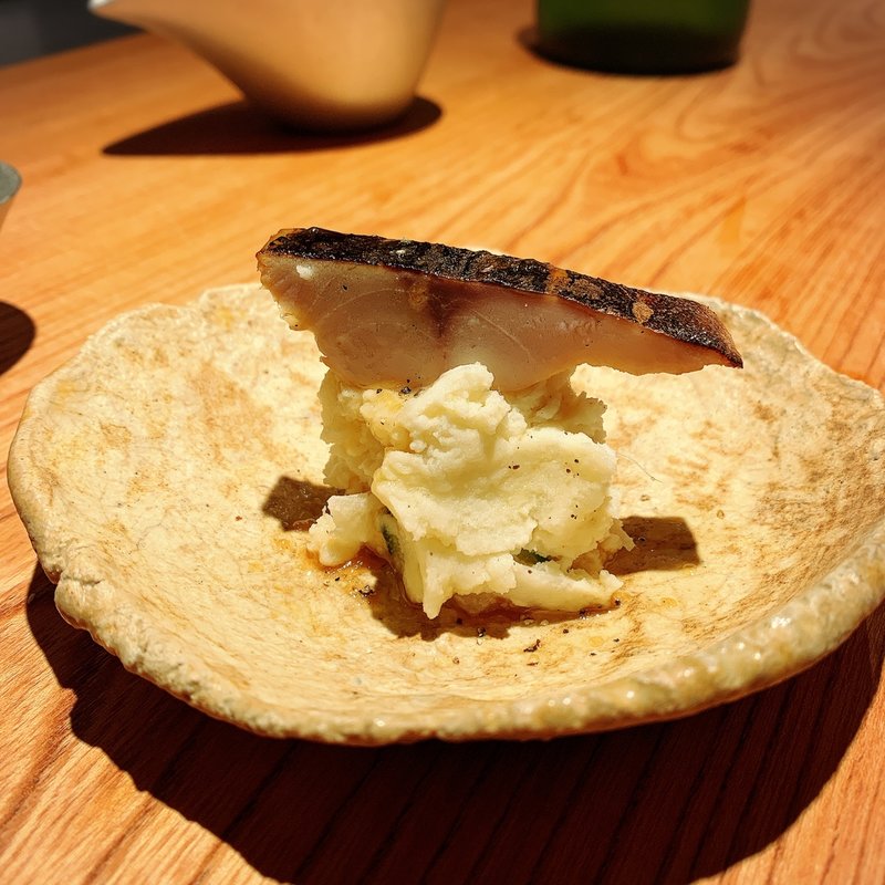 燻製 鯖とガリのポテトサラダ(松濤 爛缶 (らんぷ・ランプ) 渋谷区)