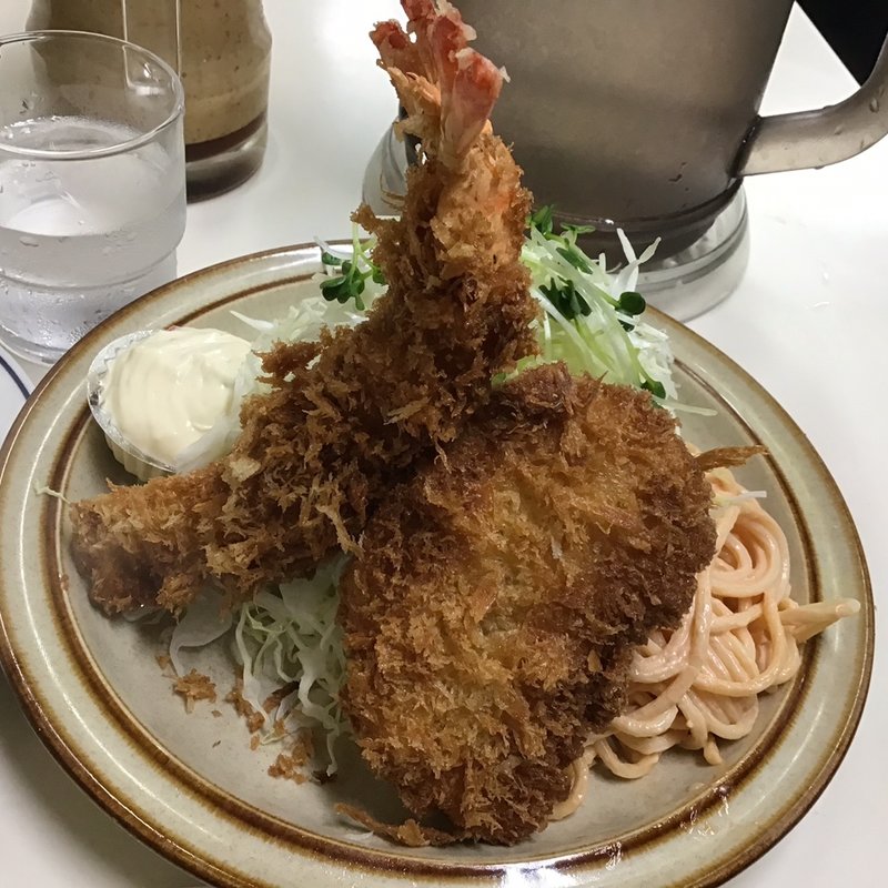 エビフライ、クリームコロッケ(キッチン南海 本店)