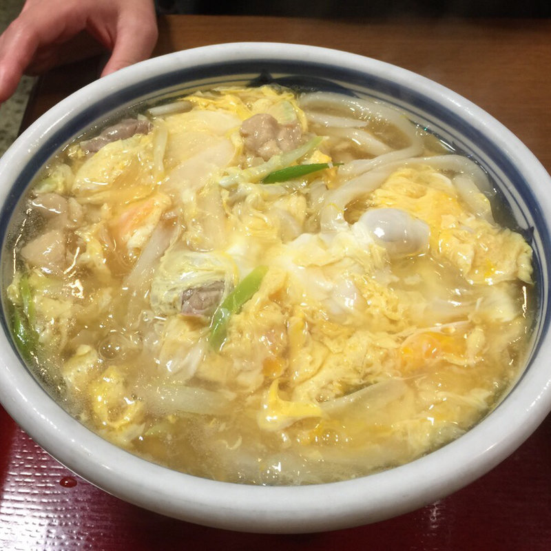 玉子とじうどん(讃松庵)