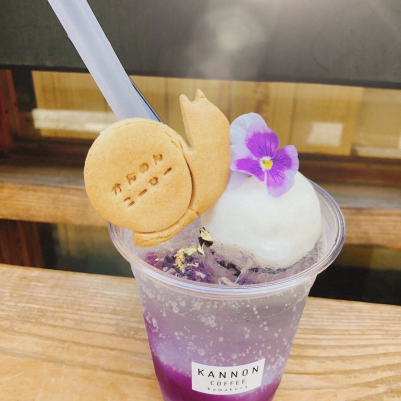 紫陽花ゼリーフロート(KANNON COFFEE kamakura)