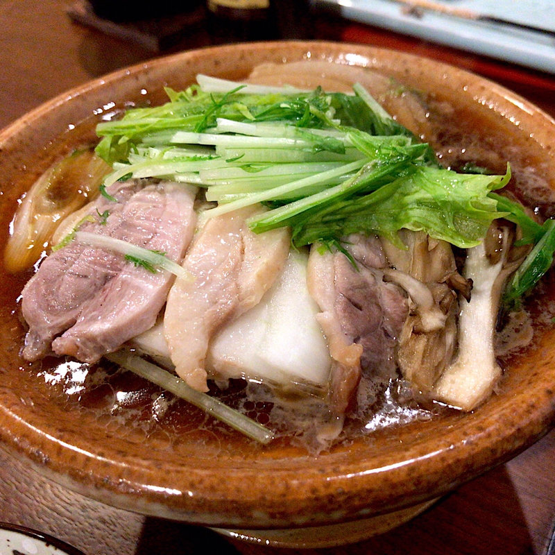 岩手鴨のすき焼き(奥山旅館 )