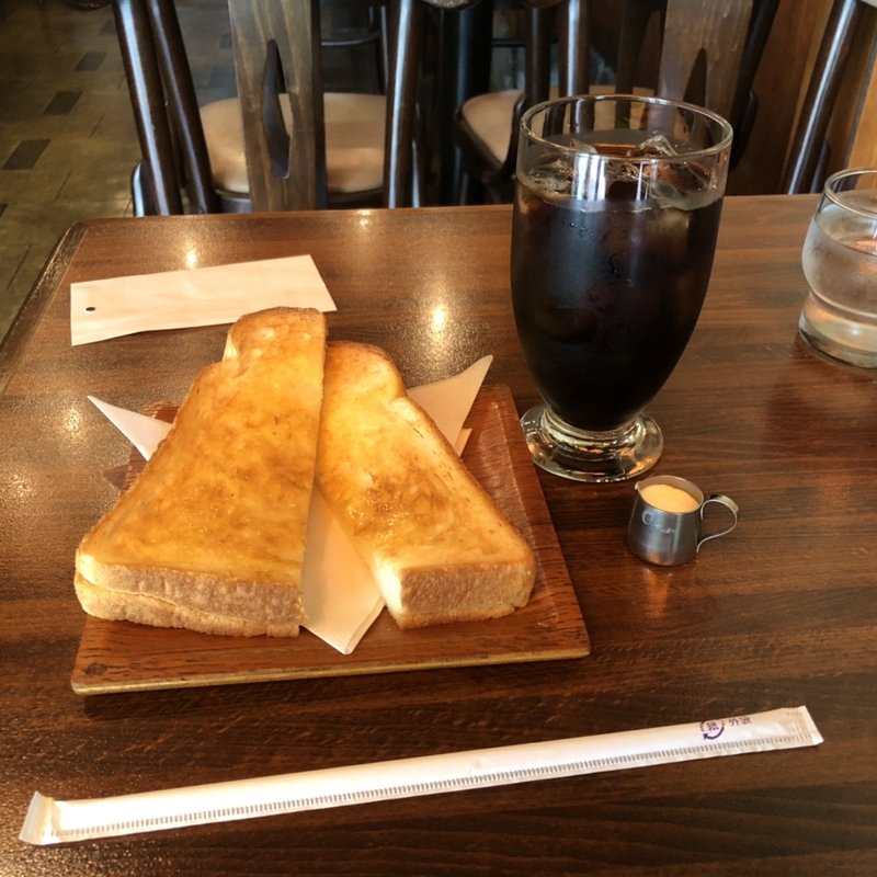 モーニング（アイスコーヒー、トースト）(喫茶ココ)