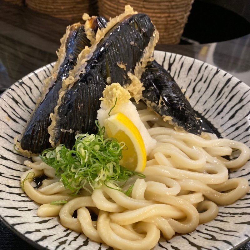 なす天ぶっかけ(讃岐うどん 白庵 （BYAKUAN びゃくあん）)