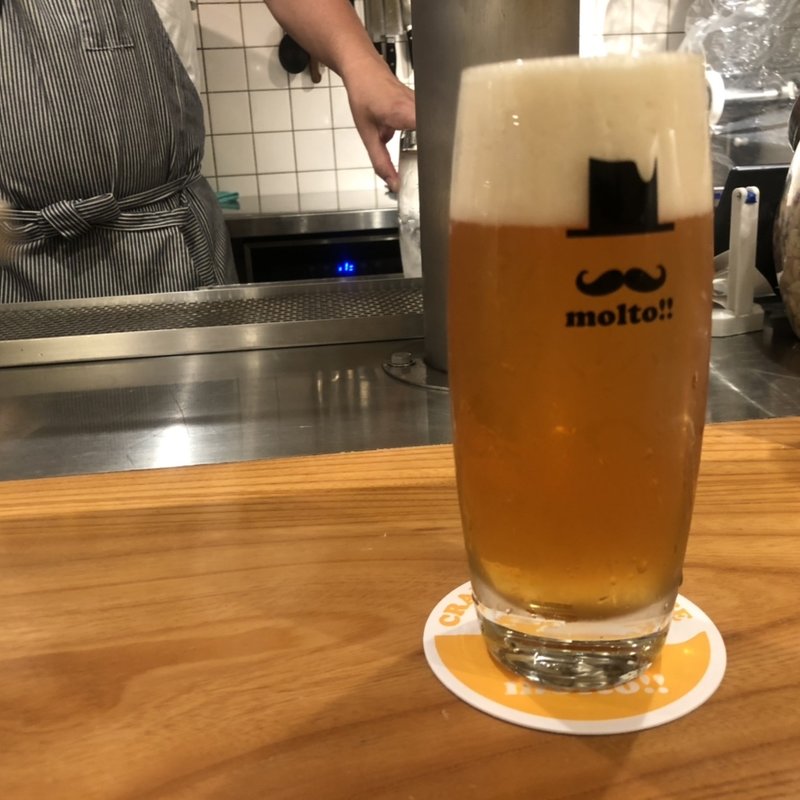 その苦味、爽快につき。ラガー(molto!!×大山Gビール)(クラフトビアハウスモルト 福島店 )