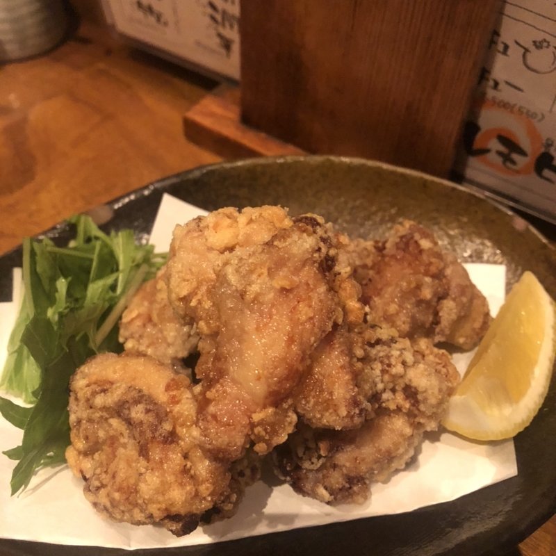 鶏もも肉の唐揚げ(炭火焼とり えんや 難波店)