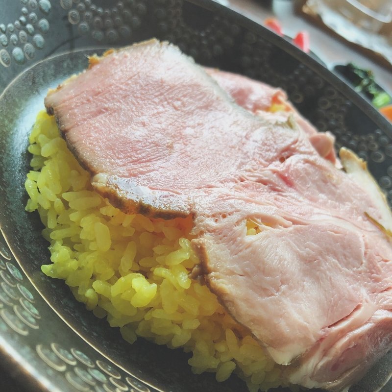 定食のちゃートピご飯(お出汁とスパイス魁エレクトロ二カレー)