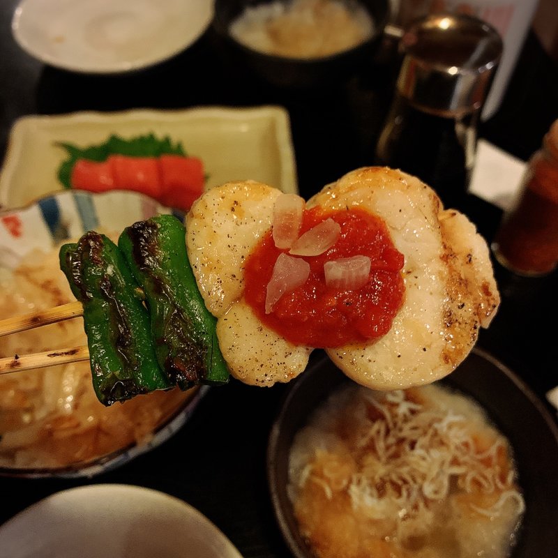 帆立サルサソース(串若丸 本店 （くしわかまる）)