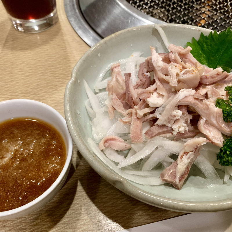 ガツ刺しポン酢(うしの家)