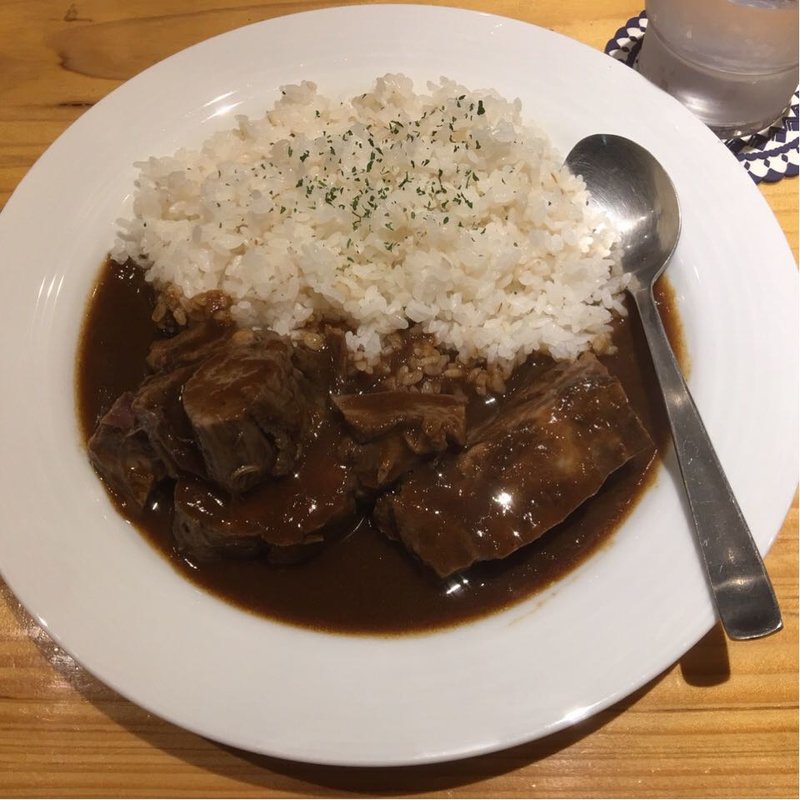 たんカレー定食(大盛)(牛たん料理 閣 電力ビル店)