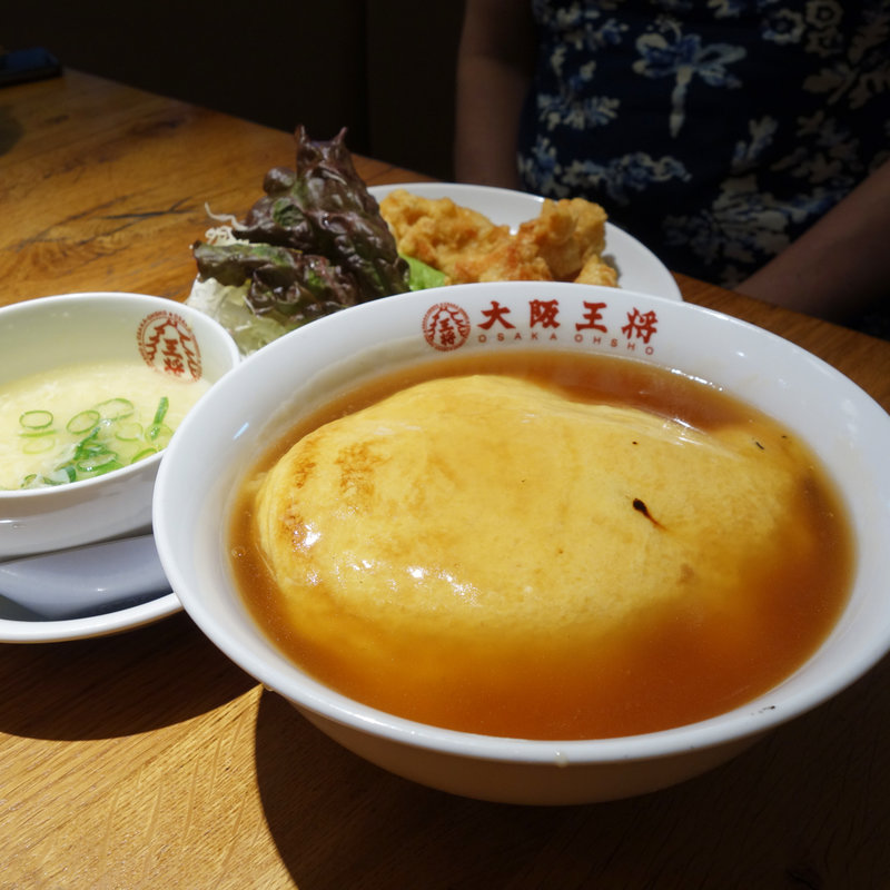 天津飯餃子セット(大阪王将天神新天町店)