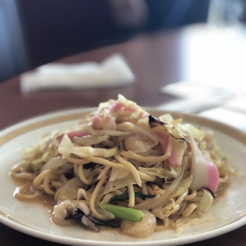 皿うどん(太麺)(中華料理 四海樓)