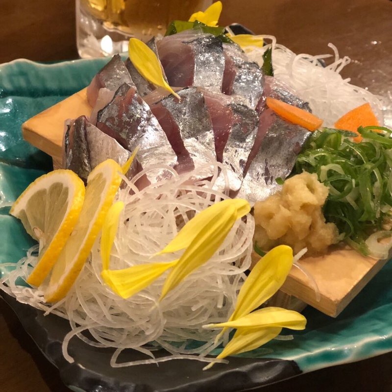 鯵刺身(河岸番外地 田町店 )