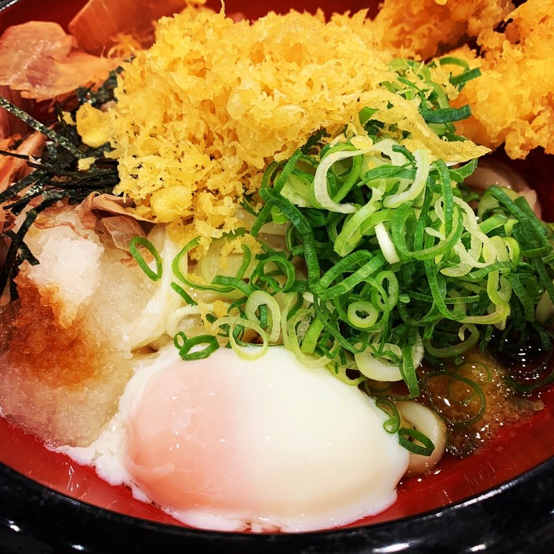 海老天おろし冷ぶっかけうどん(丸亀製麺梅田)