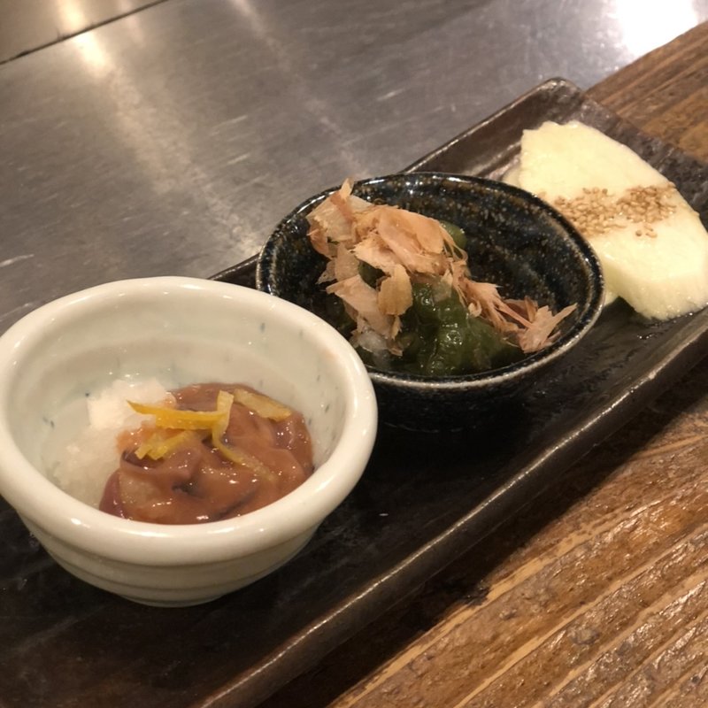 三種盛り(佐賀県三瀬村 ふもと赤鶏 田町店)