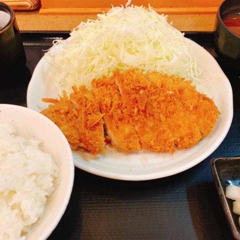 ロースかつ定食(とんかつ まるや 有楽町店)